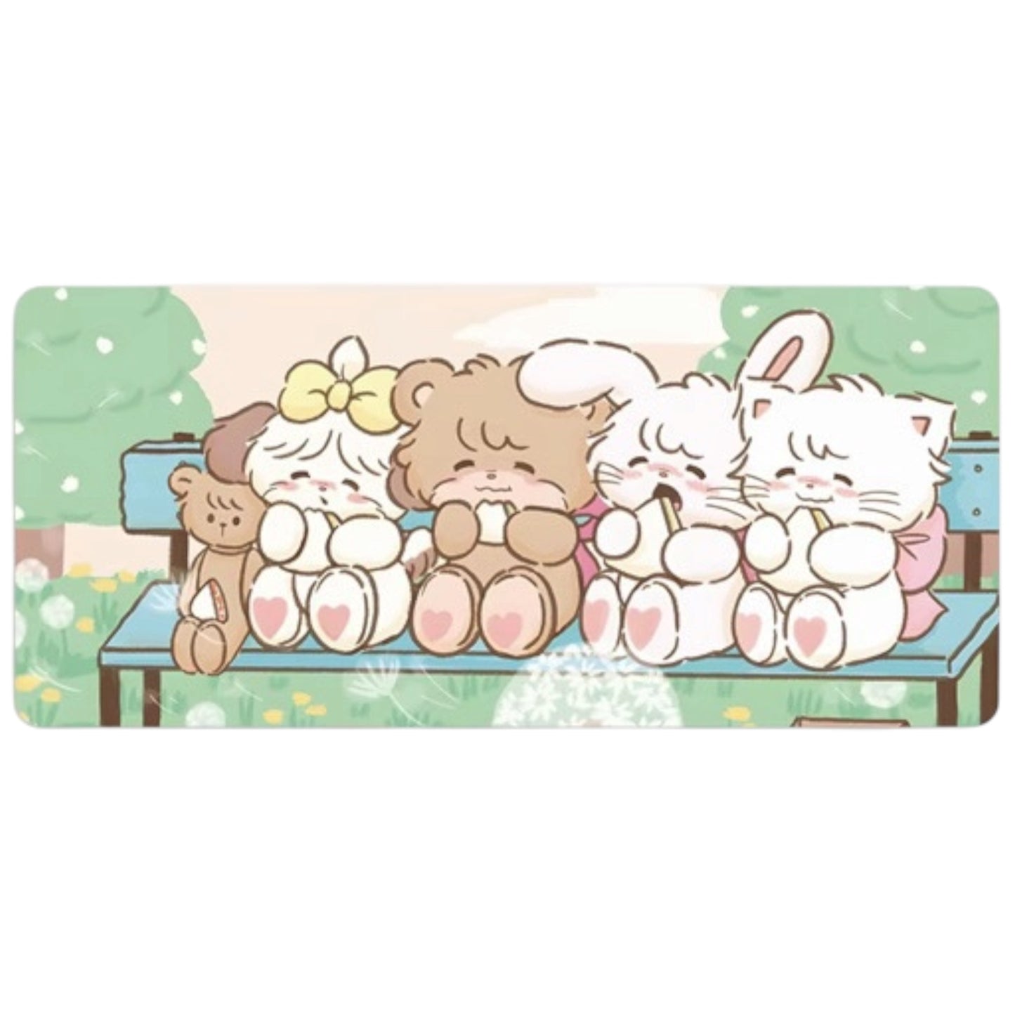 Mikko illustrations Family Picnic Large Desk Mat