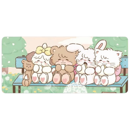 Mikko illustrations Family Picnic Large Desk Mat