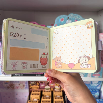 Mikko illustrations Lilac Family Small Magnet Strap Notebook Journal