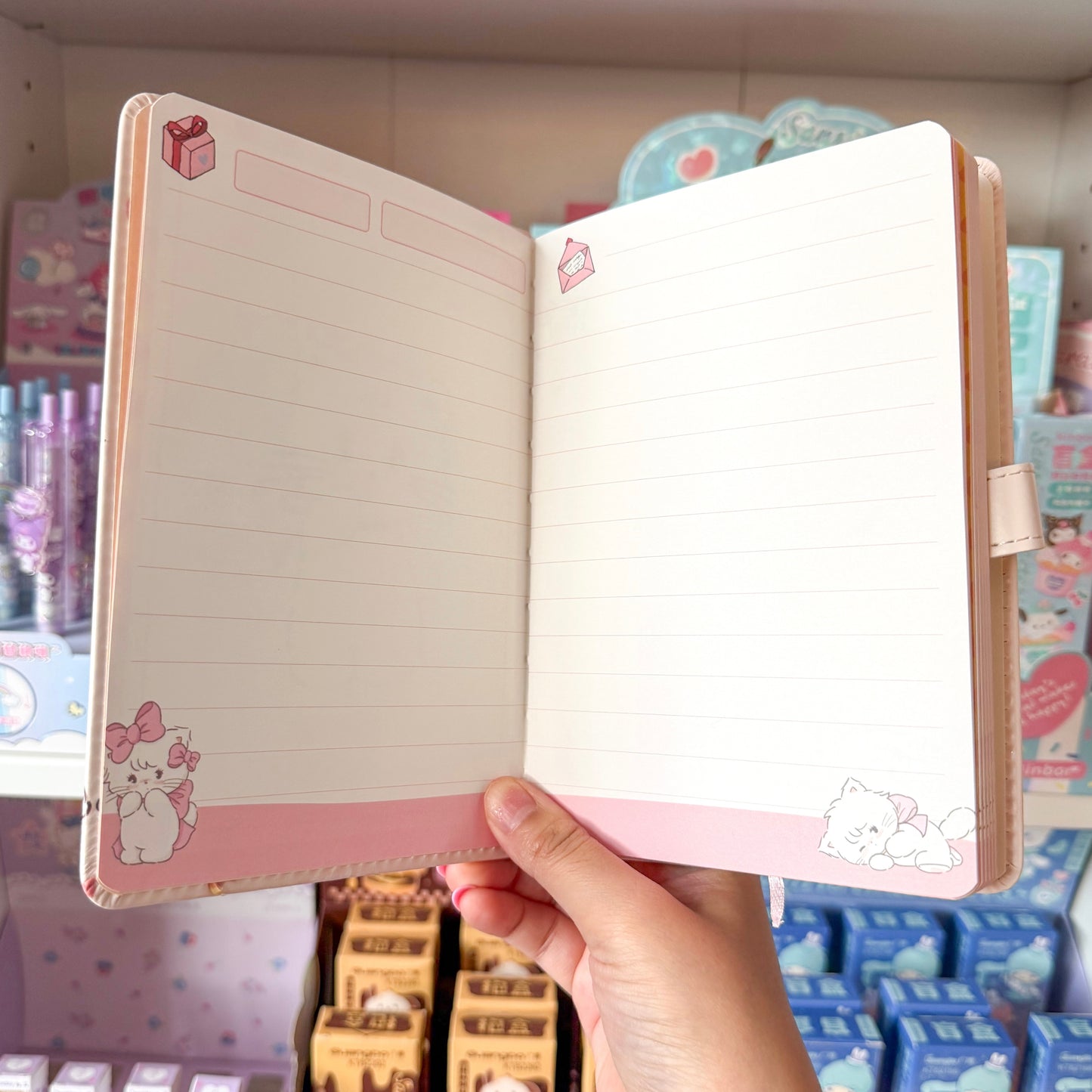 Mikko illustrations Mousse A5 Magnet Strap Notebook Journal