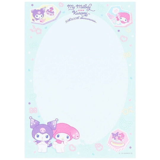 My Melody & Kuromi Notepad (50th & 20th Anniversary)