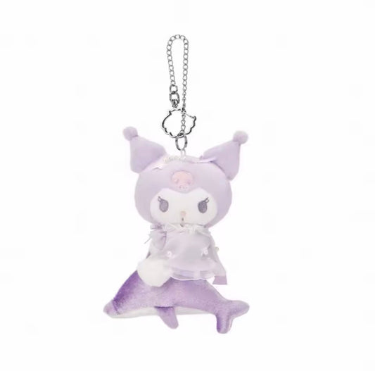 Kuromi Moonlight Dolphin Plush Keychain