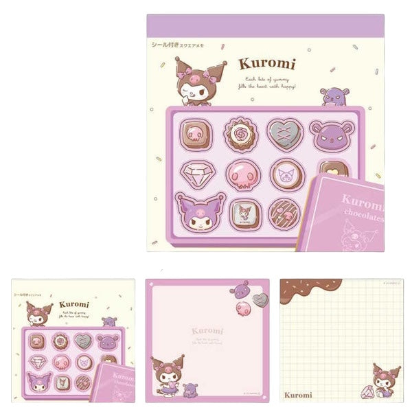 Sanrio Kuromi Memopad With Sticker Sheet