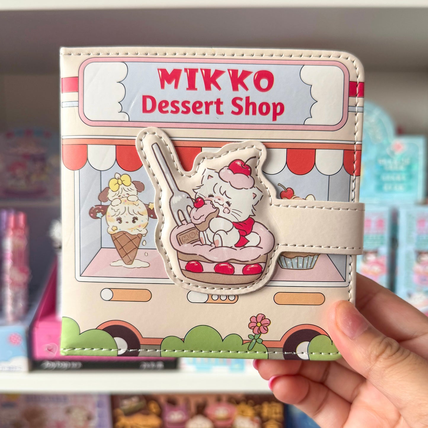 Mikko illustrations Dessert Shop Small Magnet Strap Notebook Journal