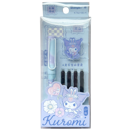 Kuromi Fountain Pen With Replacements