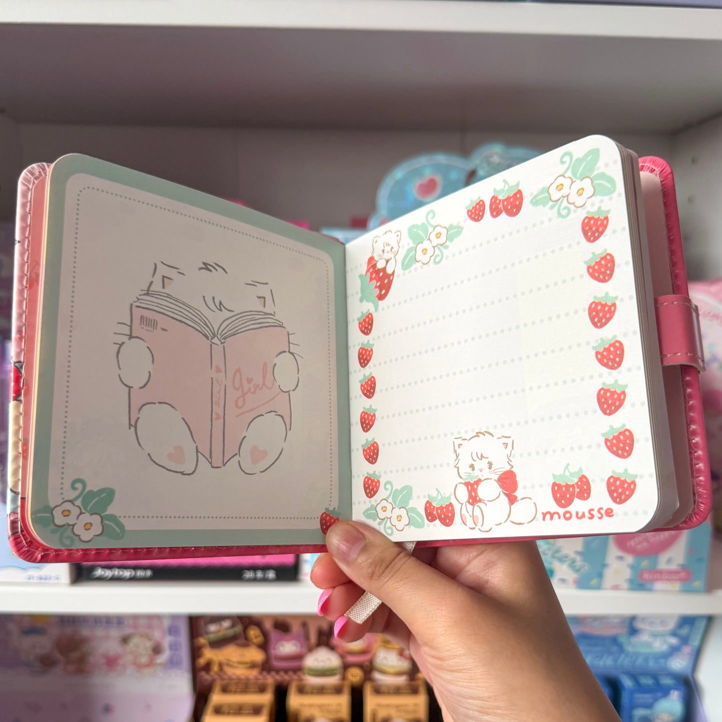 Mikko illustrations Soufflé Baking Small Magnet Strap Notebook Journal