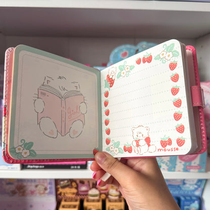 Mikko illustrations Soufflé Baking Small Magnet Strap Notebook Journal