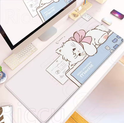Mikko illustrations Office Mousse Large Desk Mat