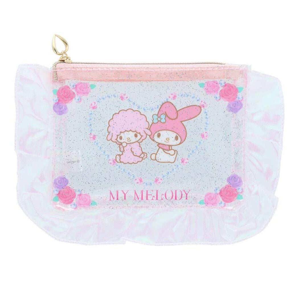 My Melody & My Sweet Piano Small Ruffled Pouch (Ballet Core)