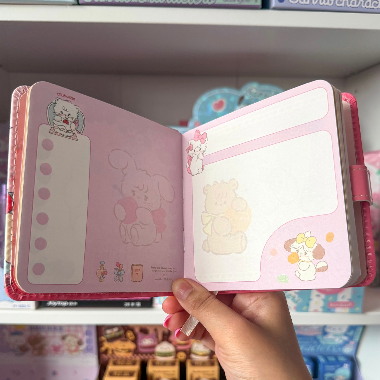 Mikko illustrations Soufflé Baking Small Magnet Strap Notebook Journal