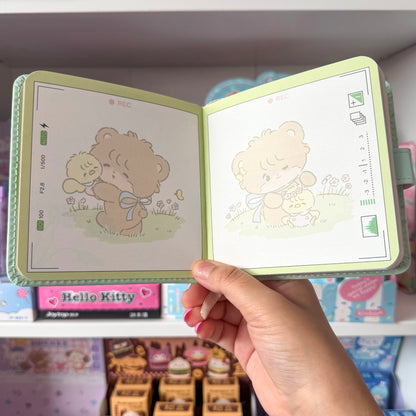 Mikko illustrations Picnic Family Small Magnet Strap Notebook Journal