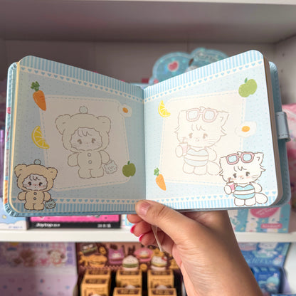 Mikko illustrations Livingroom Small Magnet Strap Notebook Journal