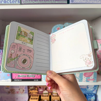 Mikko illustrations Picnic Family Small Magnet Strap Notebook Journal