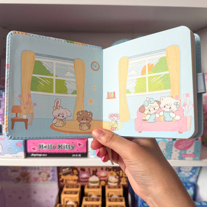 Mikko illustrations Livingroom Small Magnet Strap Notebook Journal
