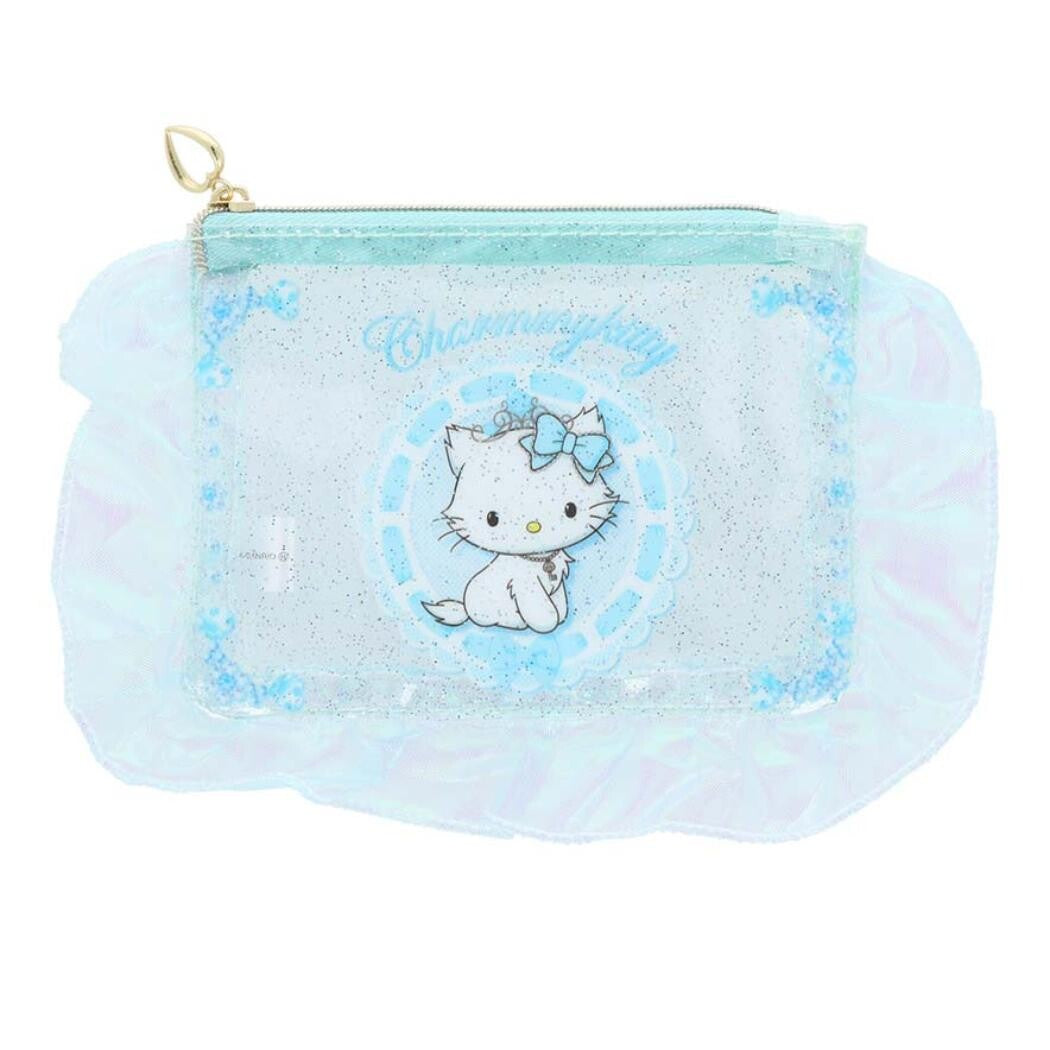 Charmmy Kitty Small Ruffled Pouch (Ballet Core)