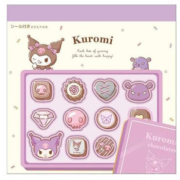 Sanrio Kuromi Memopad With Sticker Sheet