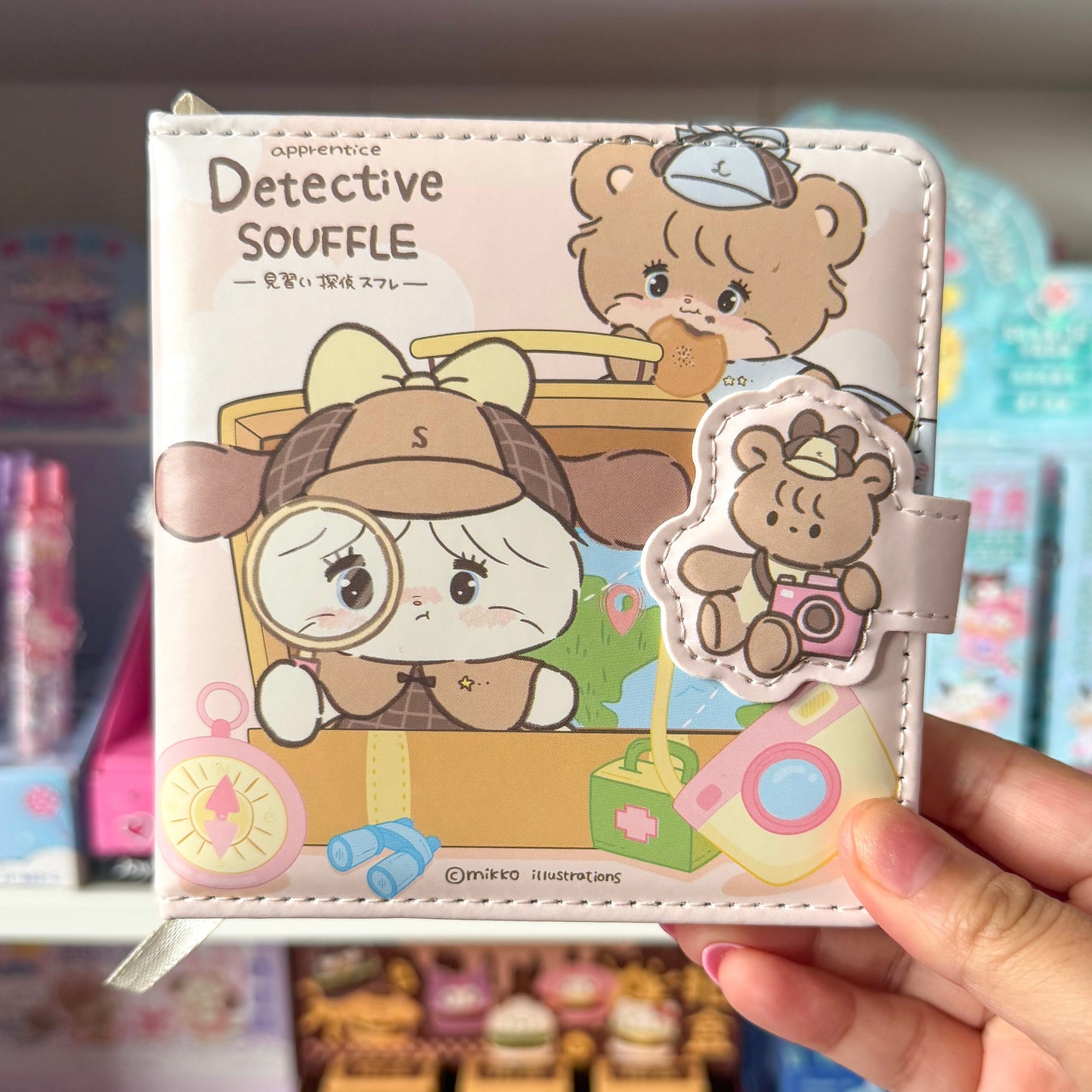 Mikko illustrations Detective Soufflé  Small Magnet Strap Notebook Journal