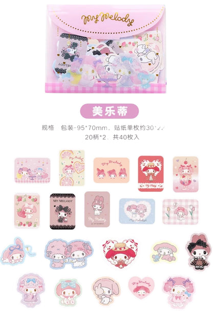 Sanrio My Melody Envelope Case Sticker Set