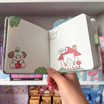 Mikko illustrations Garden Family Small Magnet Strap Notebook Journal