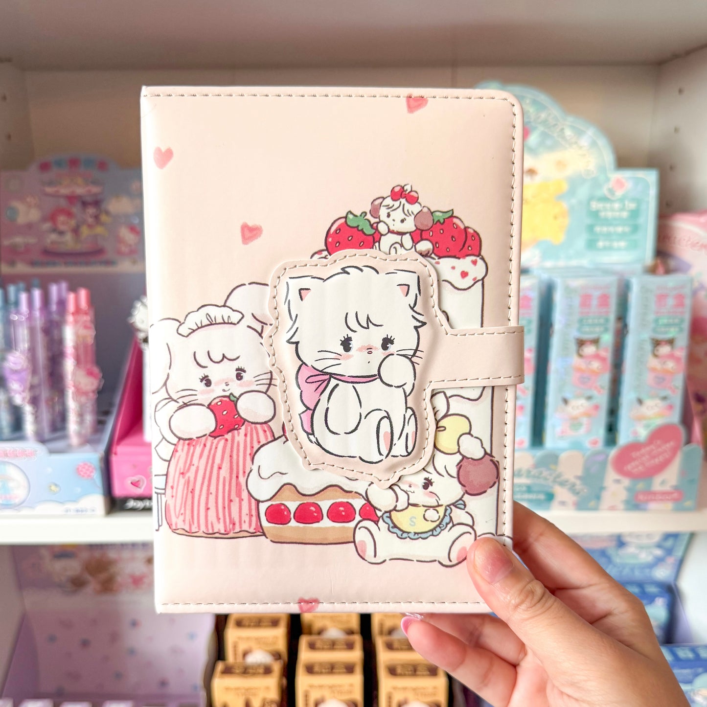 Mikko illustrations Mousse A5 Magnet Strap Notebook Journal