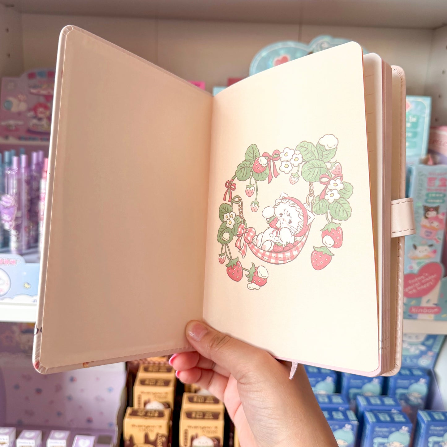 Mikko illustrations Mousse A5 Magnet Strap Notebook Journal