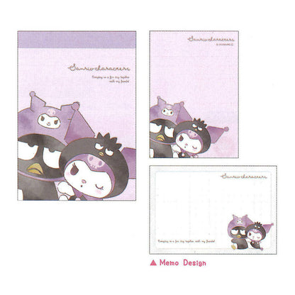 Badtz Maru & Kuromi Besties Pocket Size Notepad