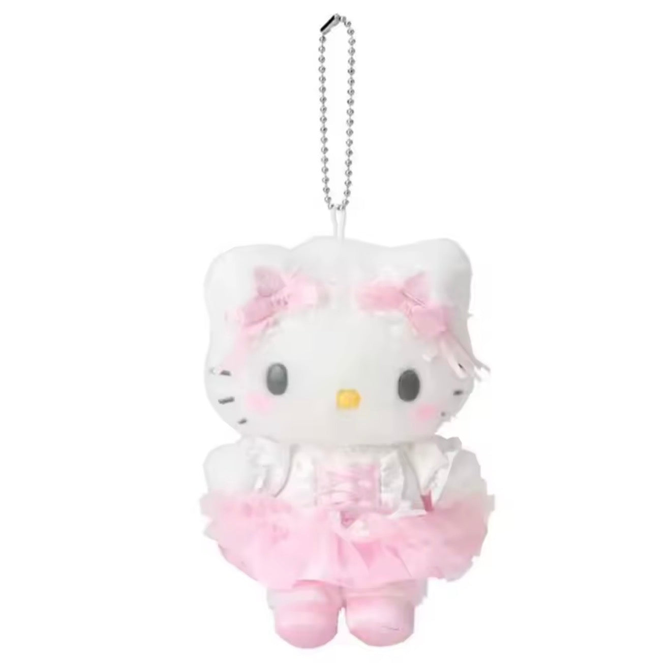 Hello Kitty Cat Ballerina Plush Keychain