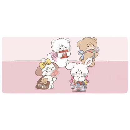 Mikko illustrations Family Shopping Large Desk Mat