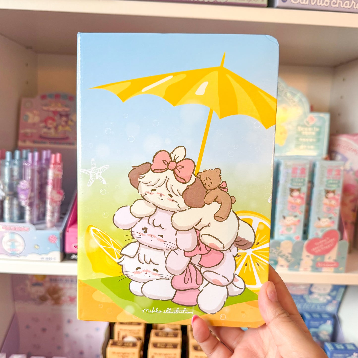 Mikko illustrations Summer Family A5 Hardcover Notebook Journal