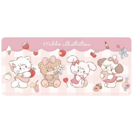 Mikko illustrations Family Summer Large Desk Mat