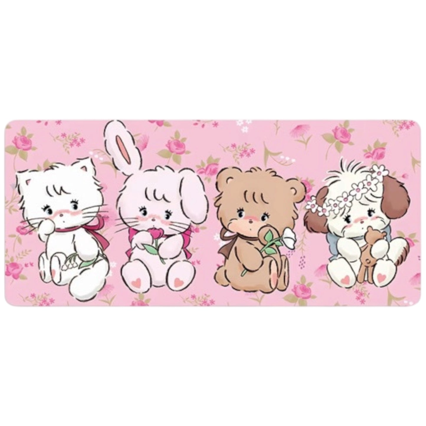 Mikko illustrations Family Floral Large Desk Mat