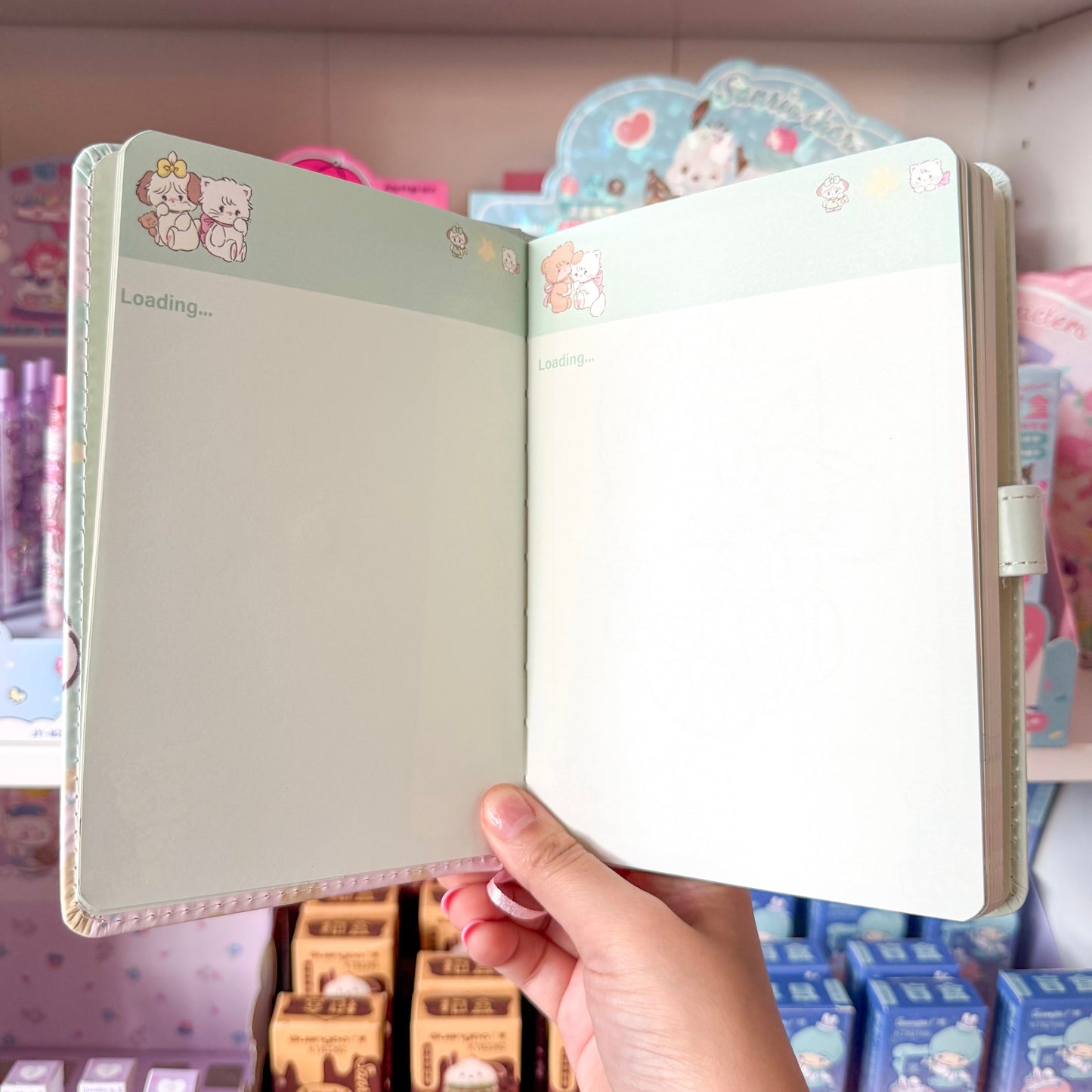Mikko illustrations Stars Family A5 Magnet Strap Notebook Journal