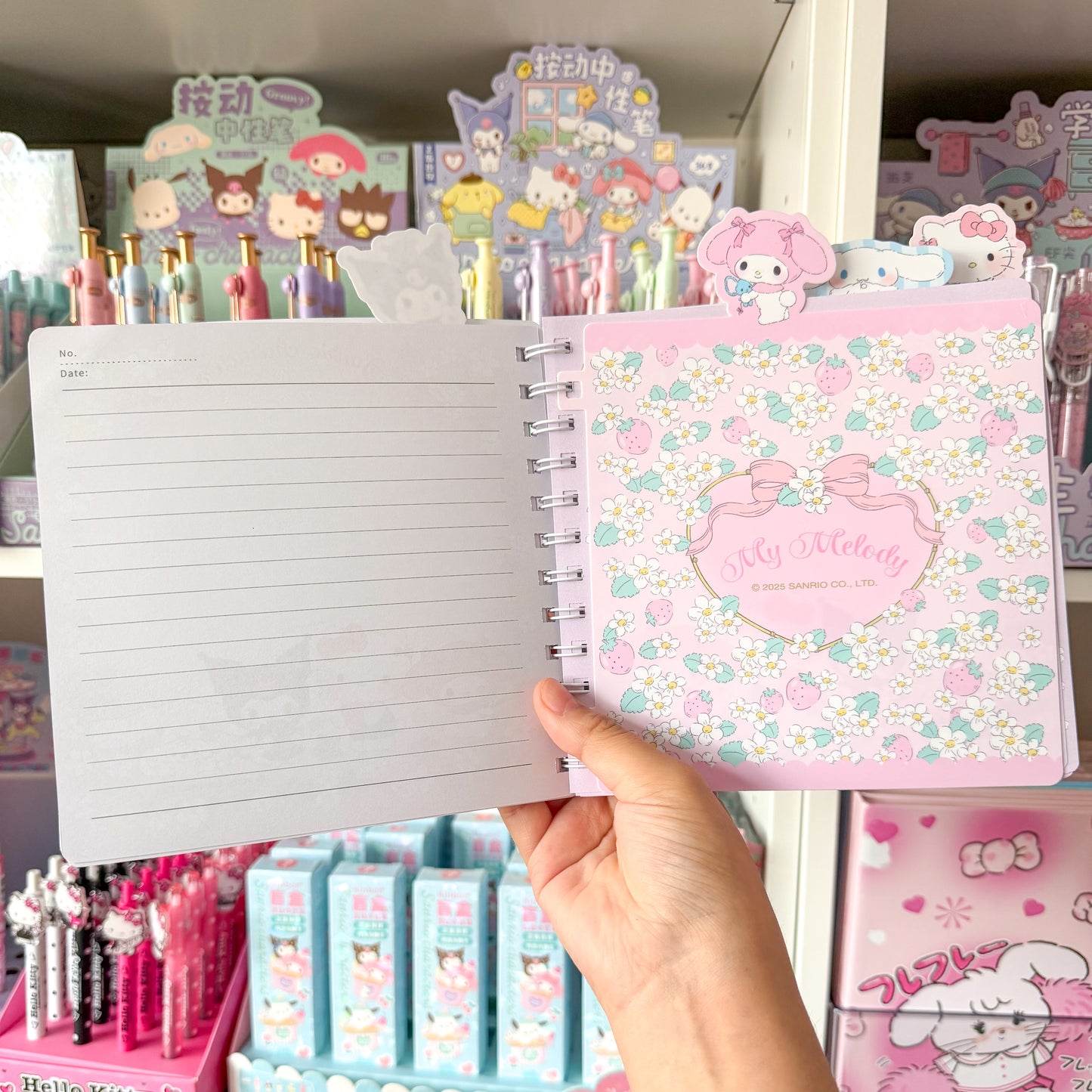 Sanrio Characters Notebook With Tabs