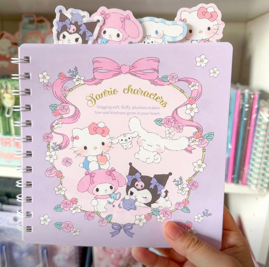 Sanrio Characters Notebook With Tabs