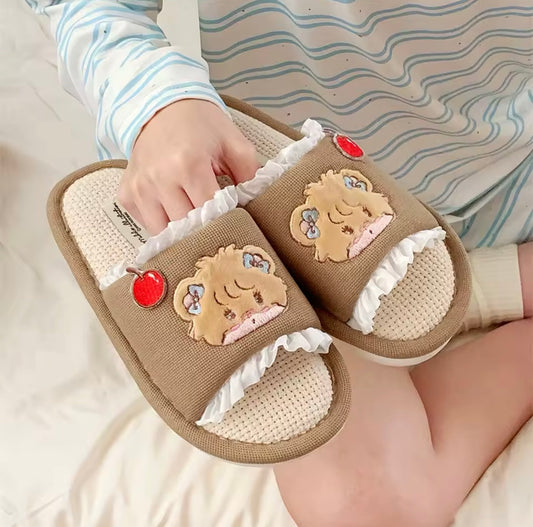 Mikko illustrations Latte Slippers