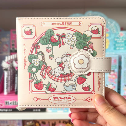 Mikko illustrations Mousse Strawberry Small Magnet Notebook Journal