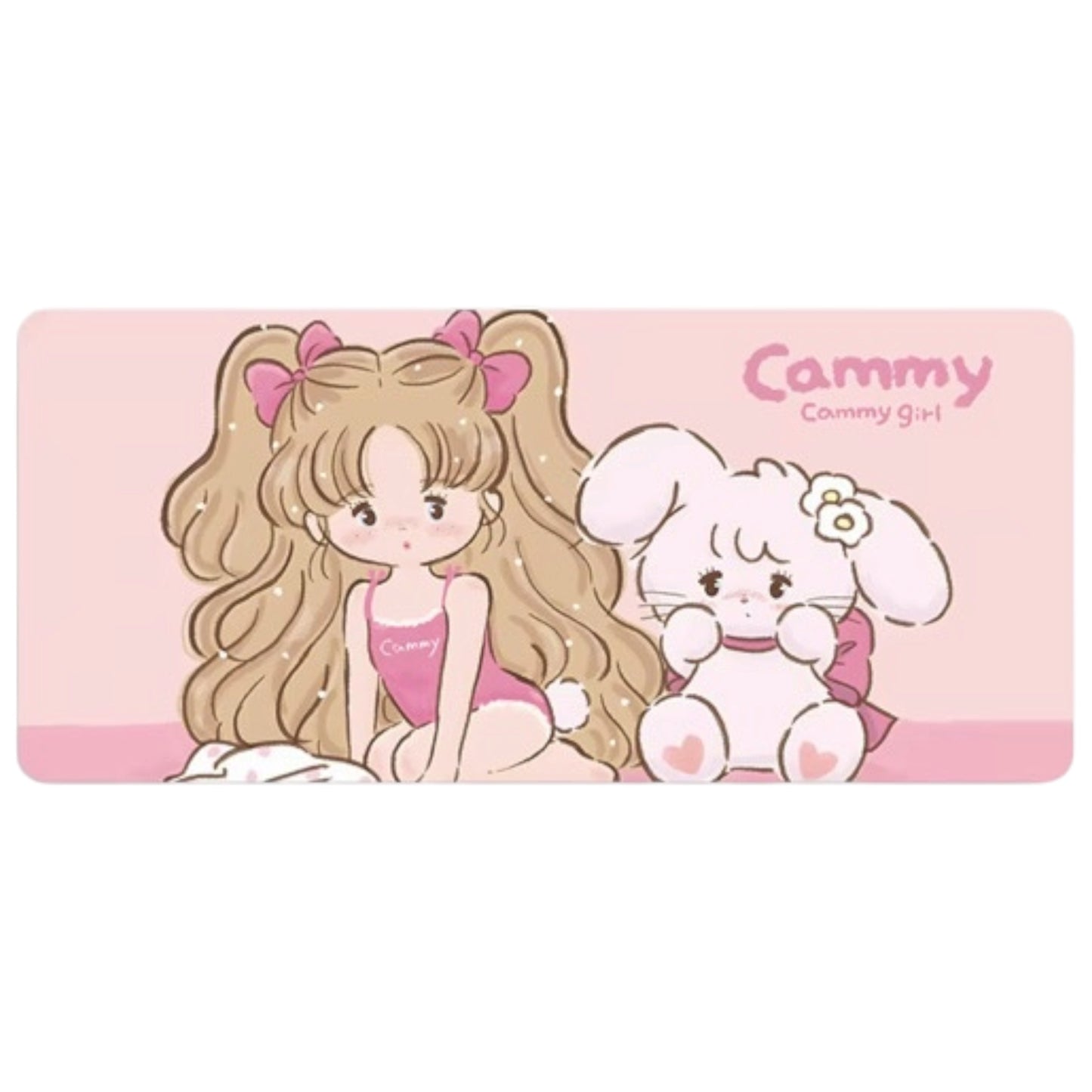 Mikko illustrations Cammy & Girl Large Desk Mat