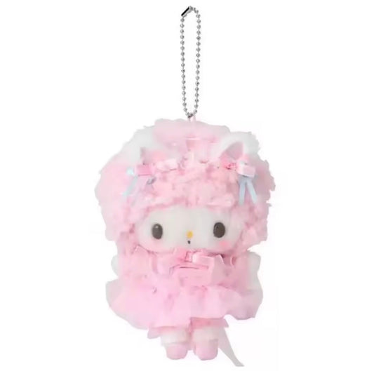 My Sweet Piano Cat Ballerina Plush Keychain