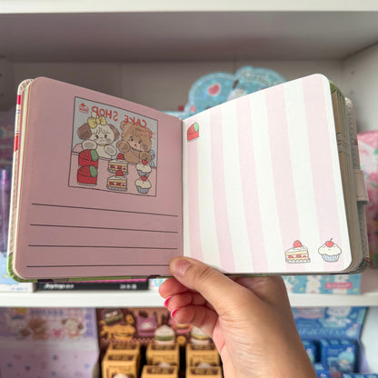 Mikko illustrations Dessert Shop Small Magnet Strap Notebook Journal