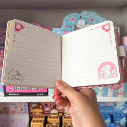 Mikko illustrations Mousse Strawberry Small Magnet Notebook Journal