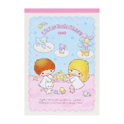 Little Twin Stars Sky Afternoon Notepad (50th Anniversary)