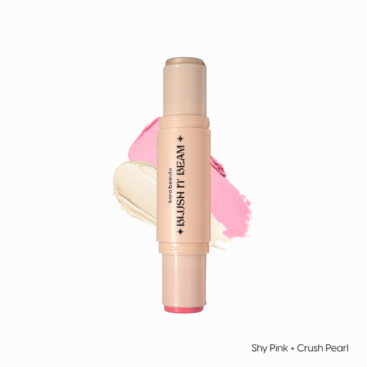 Kara Beauty Blush N’ Beam- Shy Pink+Crush Pearl