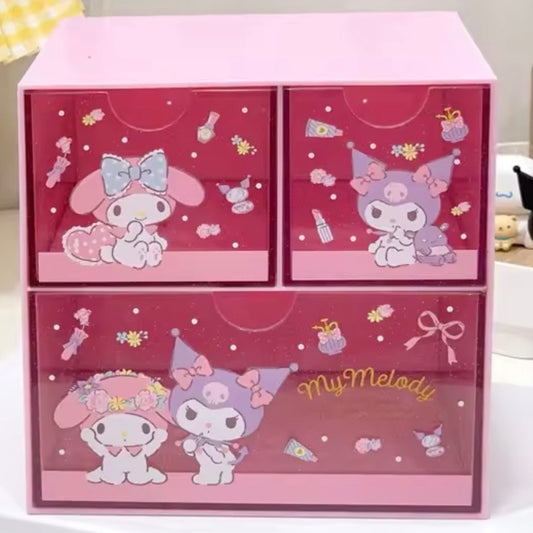 My Melody & Kuromi Desk Drawer Organizer