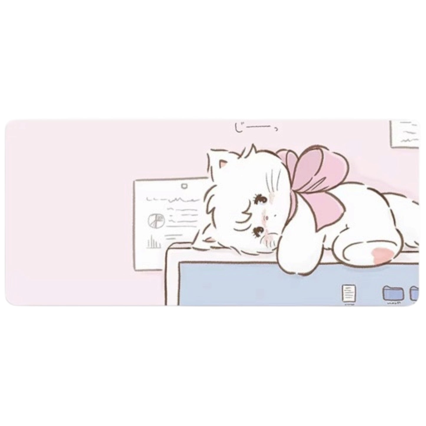 Mikko illustrations Office Mousse Large Desk Mat