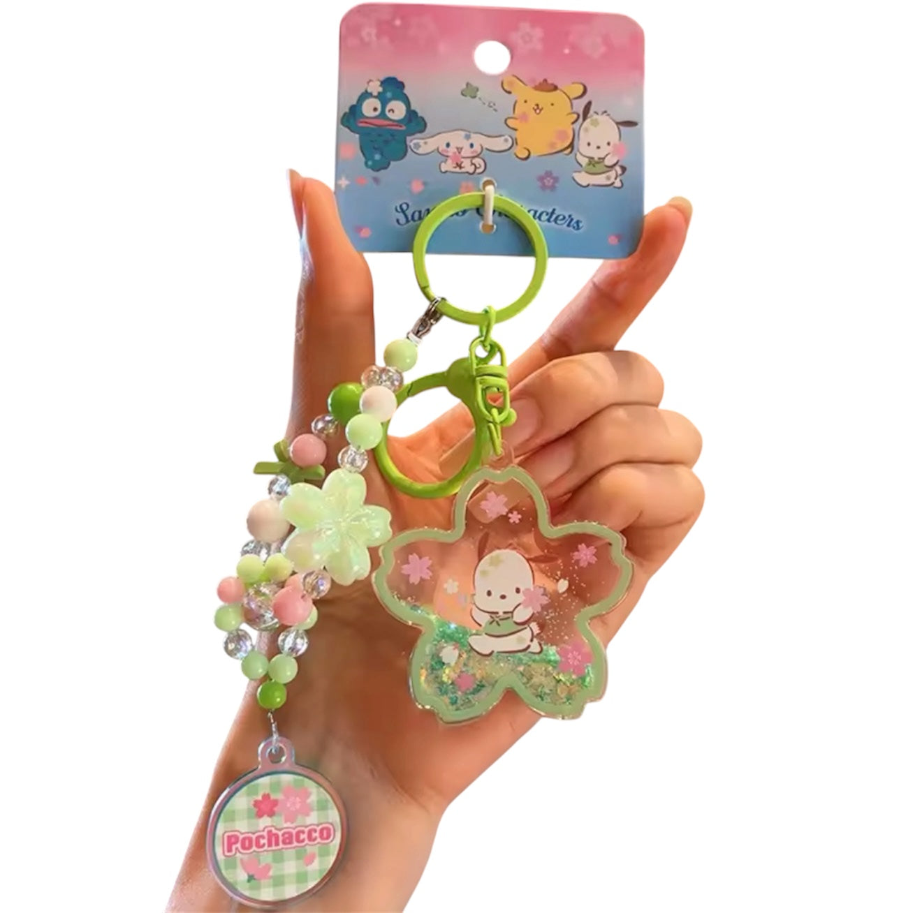 Pochacco Sakura Keychain Pendant