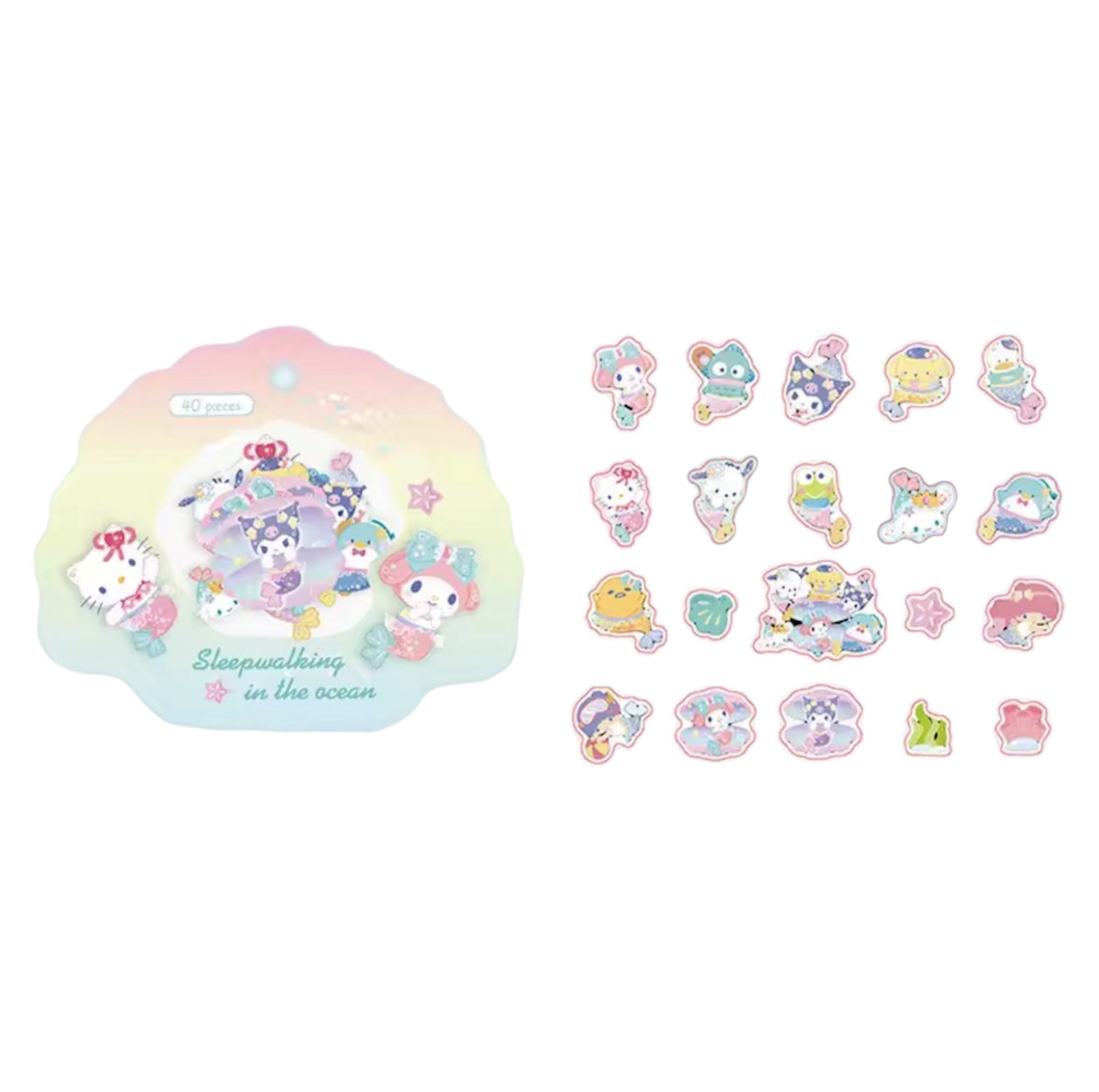 Sanrio Characters Mermaid Sticker Flakes