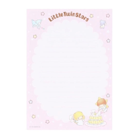 Little Twin Stars Sky Afternoon Notepad (50th Anniversary)