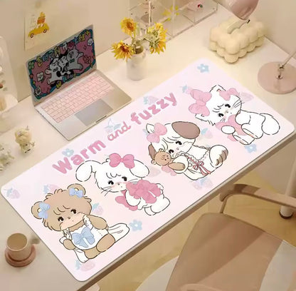 Mikko illustrations Warm & Fussy Large Desk Mat