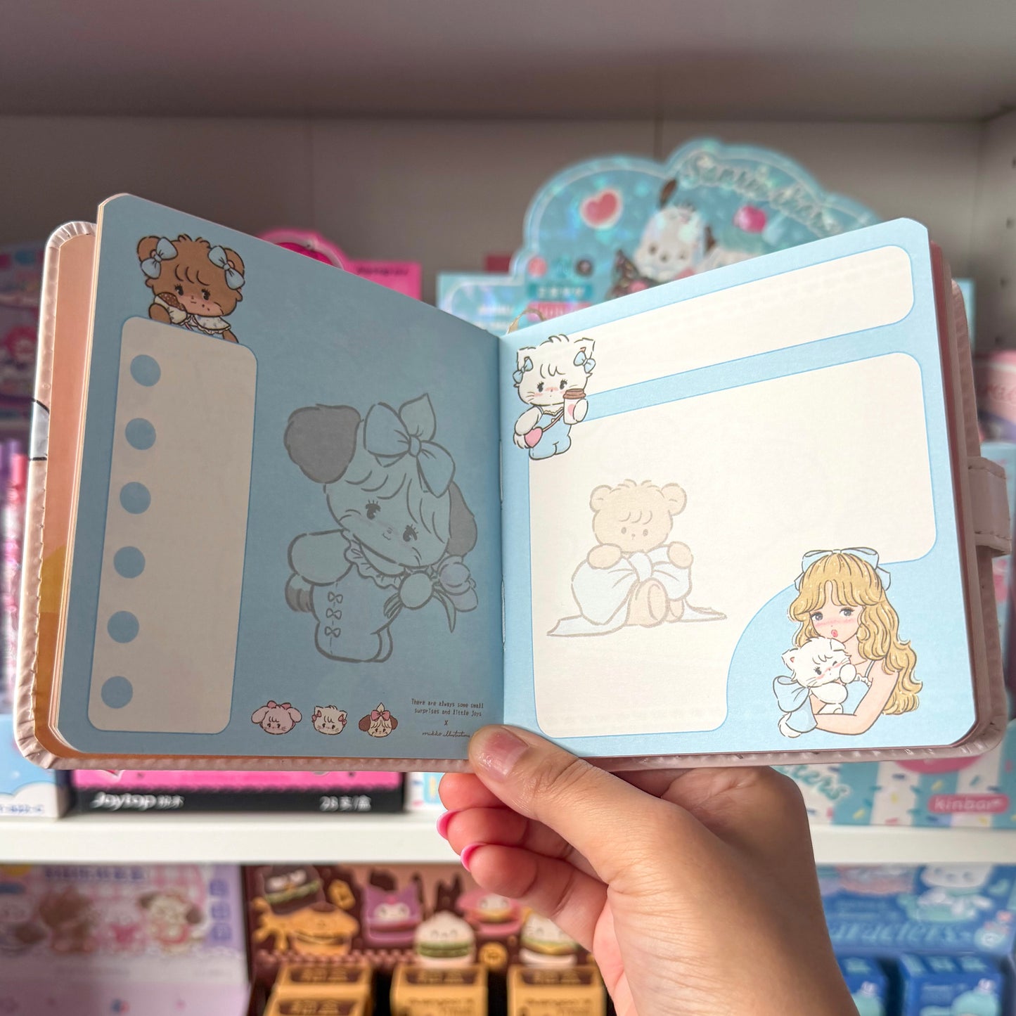Mikko illustrations Detective Soufflé  Small Magnet Strap Notebook Journal