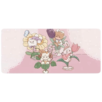 Mikko illustrations Family Garden Large Desk Mat